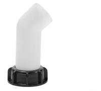 Jotekonoby Adaptateur de réservoir IBC avec bec verseur de 60 mm - Filetage de 60 mm - Valve coudée pour réservoir IBC de 5,1 cm - Matériau : noir (bleu)
