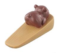Jotekonoby Adorable butée de porte en résine en forme d'animal : gardez vos portes ouvertes avec un style mignon (petit ours)
