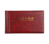 Jotekonoby Album de collection de billets de banque avec pages de poche en PVC, portefeuille compact avec couverture effet cuir, format voyage