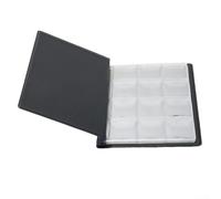 Jotekonoby Album de collection de pièces de monnaie, 120 pochettes pour collectionneurs, 10 pages chacune pouvant contenir 12 pièces de monnaie, livre de rangement compact et léger pour jetons et