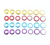 Jotekonoby Anneau anti-retour en alliage d'aluminium anodisé pour la construction et la réparation de canne à pêche pour garniture profilée mince avec options de couleur 9 m Enroulement compatible