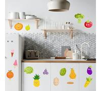 Jotekonoby Autocollant mural amovible et imperméable pour cuisine - Légumes et fruits