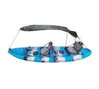 Jotekonoby Auvent pliable pour kayak et aluminium Ripstop résistant à l'eau avec cordon de choc, canne à canoë, soleil compact (camouflage)