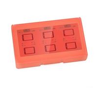 Jotekonoby Boîte de rangement pour cartes à jouer Nintendo Switch 2 avec 24 compartiments, étui de voyage compatible avec Switch Games porte-cartouche, récipient portable (rouge)