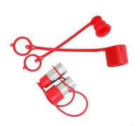 Jotekonoby Bouchon anti-poussière hydraulique pour ligne de pression d'huile, couvercle de protection en PVC de port de 15 mm, capuchon de connecteur rapide à travers, coupleur rapide hydraulique