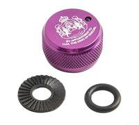 Jotekonoby Bouton de frein mécanique avec son interne pour Abu Garcia P5 avec Abu 3 35 4 modèles en alliage d'aluminium compatibles Baitcast (violet)