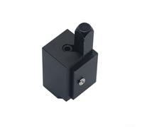 Jotekonoby Burin à angle droit pour le travail du bois, burin de poinçon pour équerres de charnière et joints à mortaise de porte, burin d'angle avec pointe à angle droit (noir)