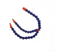 Jotekonoby Buse de pulvérisation d'eau réglable pour système de refroidissement de tour CNC, buse de tuyau plate et ronde, tube de refroidissement flexible en plastique avec bleu marine et orange