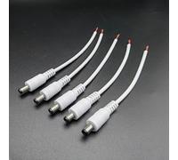 Jotekonoby Câble d'alimentation 12 V CC avec connecteur de 5,5 mm x 2,1 mm, câble DC mâle vers femelle, fil 22 AWG, rallonge de 15 cm pour caméra de vidéosurveillance et bande LED