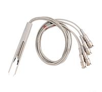 Jotekonoby Câble de test LCR à 4 fils pour test de composants, connecteur BNC pour accessoires de compteur LCR, sonde à clip de pont pour capacité d'inductance