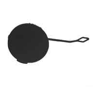 Jotekonoby Capuchon de crochet de remorquage pour pare-chocs avant gauche pour Alfa Romeo 2015-2017, housse ronde non peinte en ABS, 10 x 8 x 3 cm, noir