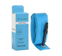 Jotekonoby Chambre à air 700 x 18-28c ultra légère 24 g avec valve 45 mm/65 mm/85 mm pour vélo de route, buse renforcée, design sans couture, haute température (VALVE 65 mm)