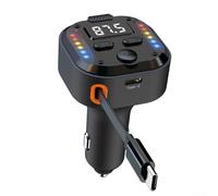 Jotekonoby Chargeur de voiture 10-30 V 38 W avec PD 30 W et QC 3.0 Charge rapide, câble d'extension télescopique pour véhicules, compatible avec et téléphones