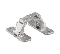 Jotekonoby Charnière de porte invisible à 180° en acier inoxydable 304, design réglable, supporte une charge de 100 à 400 kg, durable pour portes en pierre, portes coupe-feu, tube (trompette)