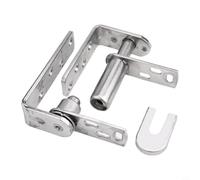 Jotekonoby Charnières de porte battantes à double action en acier inoxydable à ressort pour café, bar, berline, portails de charge, ensemble de quincaillerie robuste Argenté