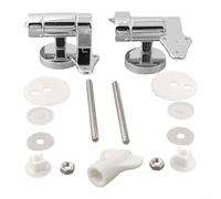 Jotekonoby Charnières de siège de toilette, amortisseur en alliage de zinc, mécanisme de fermeture douce, pièce de raccordement triangulaire pour abattant de toilettes, machine à laver