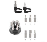 Jotekonoby Clé dynamométrique pour réparation 10-20 Nm avec embouts H3 H4 H5 H6 H8 T25 - Corps en acier au chrome vanadium avec poignée en nylon pour vélo de route Ca