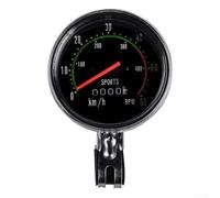 Jotekonoby Compteur mécanique pour vélo avec fonction compteur de vitesse et compteur kilométrique pour roues de 26 à 29 pouces, boîtier en alliage d'aluminium pour vélo de montagne et vélo urbain