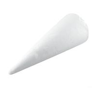 Jotekonoby Cônes en mousse de polystyrène pour travaux manuels, peinture, triangle, arbre de Noël, décorations d'hiver, arrangements floraux, accessoires de centre de table, blanc (35 cm x 12,9 cm)
