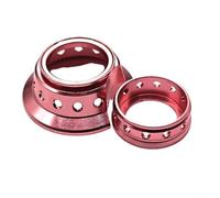 Jotekonoby Convient pour moulinet de pêche DAIWA Baitcasting Anneau décoratif en alliage d'aluminium CNC pour TATULA STEEZ ALPHAS Series Design léger (rose)