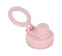 Jotekonoby Couvercle de bouteille d'eau isotherme avec support magnétique de téléphone pour bouteilles à large goulot, bec ergonomique compatible avec les tasses de 350 à 1,8 l, caméra portable (rose)