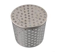 Jotekonoby Couvercle d'évacuation de sol en acier inoxydable 304 pour installation de jardin, balcon, piscine, composant de gouttière anti-obstruction avec bords lisses (83 mm)