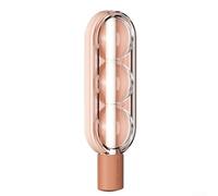 Jotekonoby Crème glacée triple boules avec paille pour enfants, machine à sucettes glacées en silicone de qualité alimentaire pour friandises glacées maison, réutilisable et facile à nettoyer, (rose)