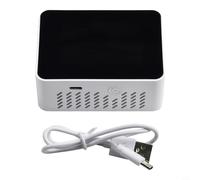 Jotekonoby Détecteur de dioxyde de carbone avec moniteur, compteur de température et d'humidité pour test de qualité de l'air intérieur, capteur numérique 3 en 1 avec écran LCD, blanc