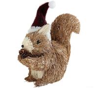 Jotekonoby Élan de Noël en mousse de style scandinave pour décoration de fenêtre et de table, décoration d'élan gris de style européen (écureuil)