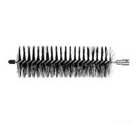 Jotekonoby Ensemble de brosses de nettoyage de cheminée 60 cm avec tiges flexibles pour balayage rotatif, brosse en nylon résistant aux hautes températures, compatible avec perceuse attachée