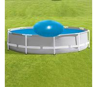 Jotekonoby Ensemble de coussin gonflable d'hiver pour piscine - Tapis de protection gonflable en PVC pour bâche de piscine, 120 cm ou 150 cm + corde de 3 mètres incluse (Bleu) (1)