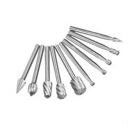 Jotekonoby Ensemble de forets HSS de 1/8" - Tige de 3 mm - Fraises rotatives pour la sculpture sur bois, le fraisage, les carreaux métalliques, le marbre Dremel - Accessoires pour outil rotatif en