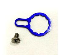 Jotekonoby Ensemble d'écrous de réparation avec plaque de verrouillage pour roue de pièces d'eau A/D/s P3 compatible avec moulinet rotatif de 912 mm pour pêche en métal (bleu)