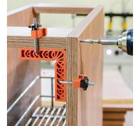 Jotekonoby Équerre de positionnement à 90 degrés pour le travail du bois, outil de serrage à angle droit avec fixation d'alignement de charpentier en alliage d'aluminium, gabarit d'assemblage de