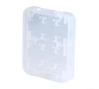 Jotekonoby Étui de rangement pour cartes mémoires - En plastique transparent - Capacité : 8 emplacements - Portable - Léger - Pour appareil photo SD et SD