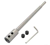 Jotekonoby Extension de foret en alliage d'acier de 25,4 cm pour tiges rondes ou hexagonales de 3/8", rallonge extra longue de 254 mm pour perçage de trous profonds, outil de travail du bois avec