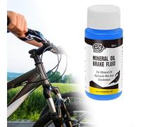 Jotekonoby EZMTB Huile minérale et liquide de frein hydraulique DOT 5.1 pour freins à disque de vélo - Compatible avec VTT, route pour vélo, SH, Tk, pour NUTT, Avid Systems (huile minérale bleue)