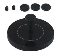 Jotekonoby Fontaine flottante à énergie solaire avec 6 buses pour jardin, étang, bain d'oiseaux, piscine, décoration extérieure, 1,2 W DC 6 V 190 l/h, débit 110 cm max. levage