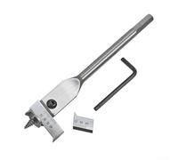 Jotekonoby Foret plat réglable pour le travail du bois, 15-45 mm et 22-75 mm avec clé hexagonale, foret extensible en acier à haute teneur en carbone pour la maison et le jardin (22-75 mm)