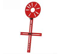 Jotekonoby Guide de fraisage réglable pour le travail du bois avec positionnement multi-trous, fixation de toupie en alliage d'aluminium pour coupe circulaire et coupe à grand rayon