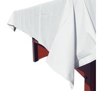 Jotekonoby Housse de protection imperméable et anti-poussière pour table de billard et table de billard de 2,1 m et 2,4 m - Fibre de verre PVC - 276 x 169 cm - Blanc