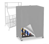 Jotekonoby Housse imperméable pour panier de basket-ball pour équipement de sport de plein air - Tissu Oxford 210D durable avec design de ventilation, 97 x 46 x 115 cm (gris)