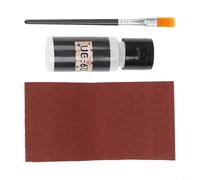 Jotekonoby Huile d'entretien pour canne à pêche en liège pour réparation et protection, mastic étanche pour moulinets d'eau douce et d'eau salée, 6 x 5 x 1 cm, poignée en ABS noir Ca