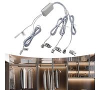 Jotekonoby Interrupteur de capteur de porte d'armoire CC 12 V-24 V pour contrôle de la lumière LED, activation automatique avec ou montage dissimulé, distance de détection de 0 à 5 cm (D)