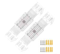 Jotekonoby Jauge de surveillance des fissures pour moniteur de fissures murales - Indicateur de fissure révélateur avec mesure horizontale et verticale, 2 ensembles de surveillance des fissures