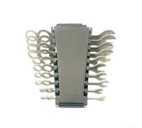 Jotekonoby Jeu de 11 clés à double usage, combinaison de clés à extrémité ouverte avec design à double extrémité pour mécanicien, kit d'outils robustes en alliage d'acier avec