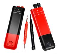 Jotekonoby Jeu de tournevis avec 6 embouts à double extrémité pour lunettes, montres, smartphones, ordinateurs et tablettes, outil de réparation compact de 13,5 cm avec interrupteur à pression et étui