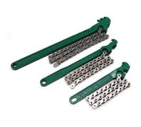 Jotekonoby Jeu d'outils de chaîne multi-tailles de qualité industrielle - Clé de retrait de filtre à huile réglable de 22,9 cm, 30,5 cm, 40,6 cm de long pour l'entretien des pipelines automobiles