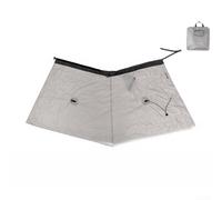 Jotekonoby Jupe de pluie légère, poncho de randonnée imperméable, cape de camping coupe-vent, sac d'urgence, tapis de sol portable, équipement de bushcraft respirant (gris)