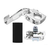 Jotekonoby Kit de bornes de batterie positives et négatives pour une utilisation automobile avec tube thermorétractable en acier inoxydable plaqué cuivre, installation facile (positif + négatif)